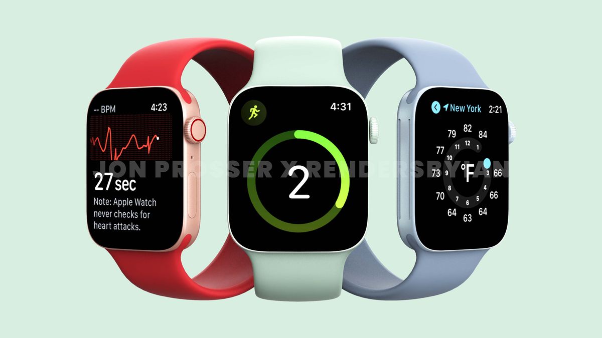 Renders of the Apple Watch Series 7