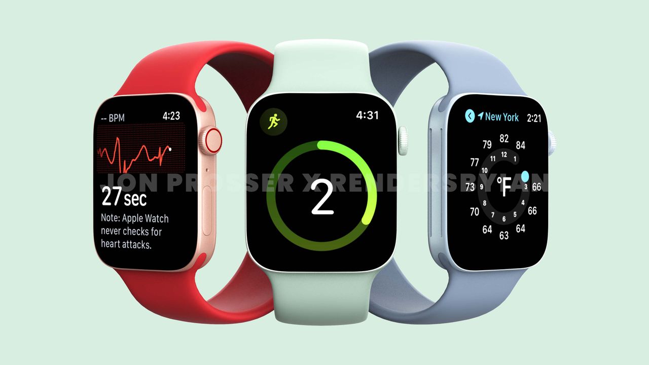 Renders of the Apple Watch Series 7