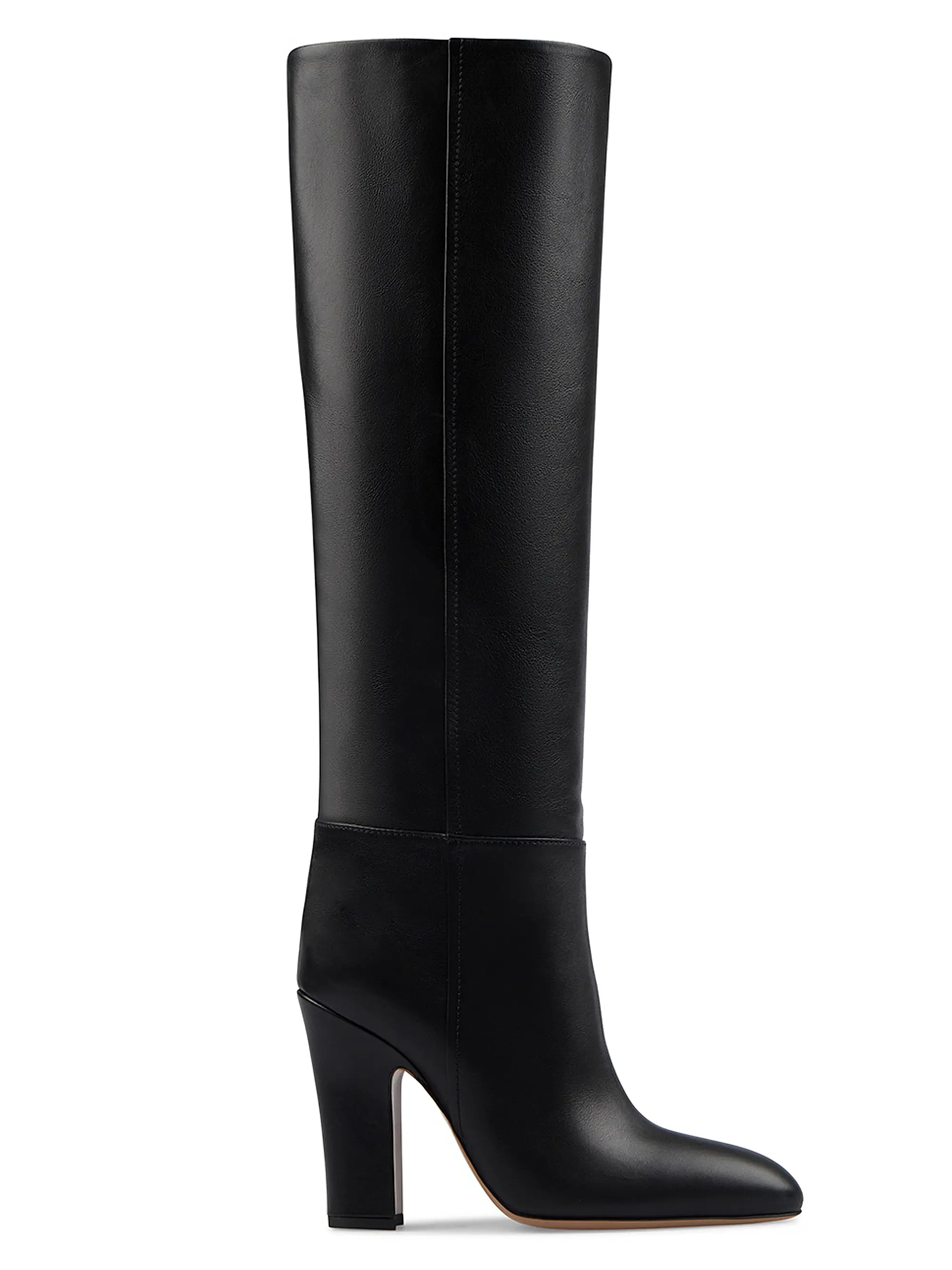100mm Leather Knee-High Boots