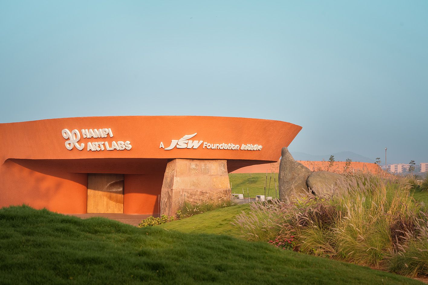 entrance to Hampi Art Labs with signage
