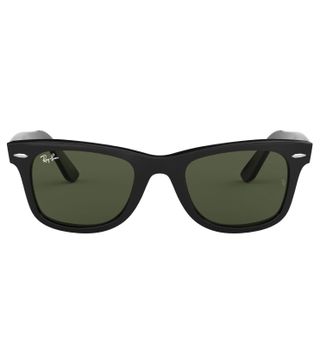 Ray-Ban, Ray-Ban Rb2140 Original Wayfarer Square Sunglasses, Black/g-15 Green, 54 Mm