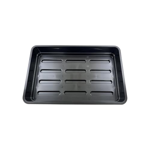 Oakland Gardens 58cm Plant Trays &amp;ndash; Large Seed Gravel Tray Without Holes | Grow Bag Tray &amp;ndash; Heavy Duty, Reusable for Seed Starting, Propagation, Indoor/outdoor, Pack of 2