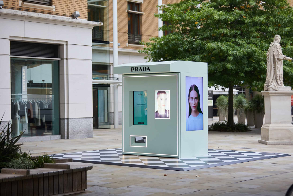 experiential design - Prada pop up in a street