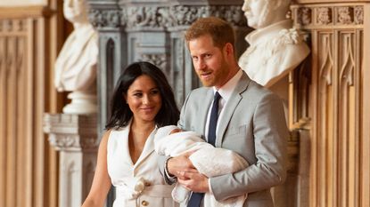 Prince Harry, Meghan Markle and Archie christening