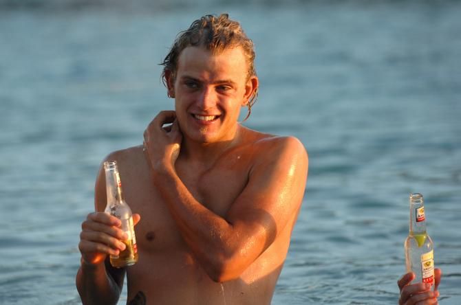 Gerard Ciolek enjoying his presence at the 2007 race