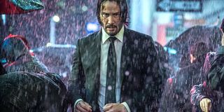 Keanu Reeves as John Wick in the rain John Wick Chapter 3 Parabellum