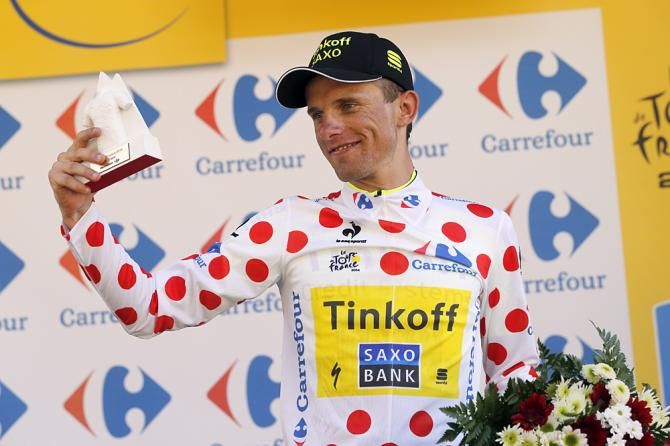 Rafal Majka (Tinkoff-Saxo) moved into the mountains classification lead on stage 16