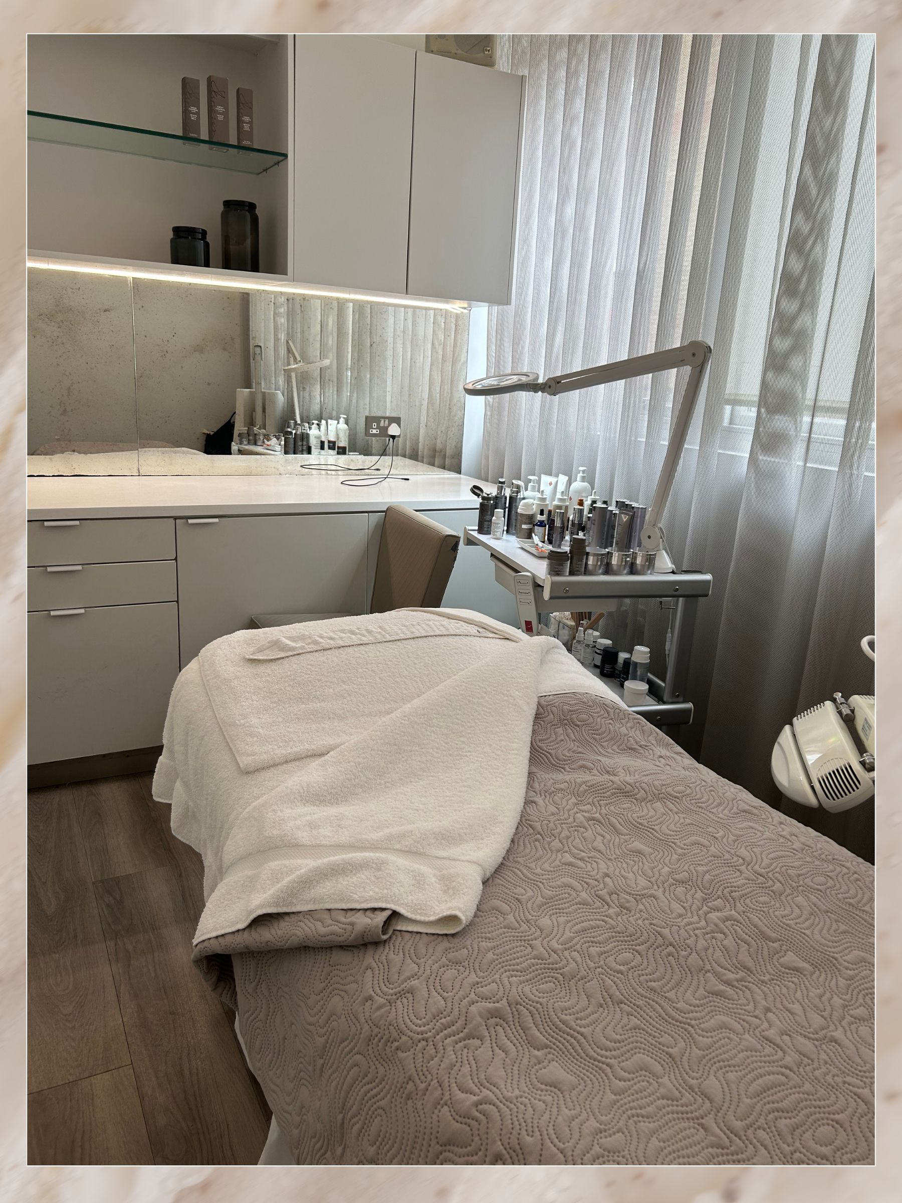 The Sarah Chapman treatment room and bed
