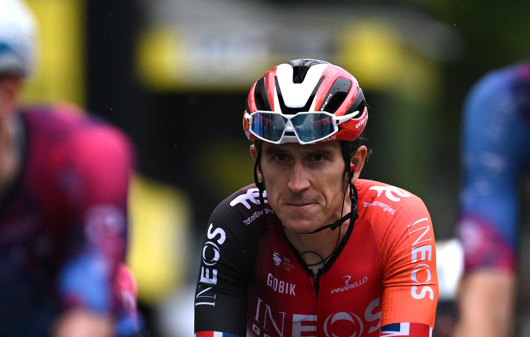 PARIS - CHAMPS-ELYSEES, FRANCE - JULY 27: Geraint Thomas of Great Britain and Team INEOS Grenadiers crosses the finish line during the 112th Tour de France 2025, Stage 21 a 132.3km stage from Mantes-la-Ville to Paris - Champs-Elysees / #UCIWT / on July 27, 2025 in Paris - Champs-Elysees, France. (Photo by Tim de Waele/Getty Images)