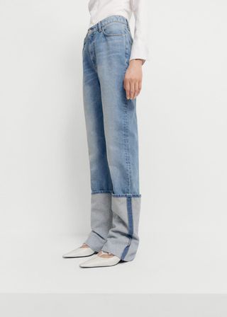 Turned-Up Straight Jeans Women