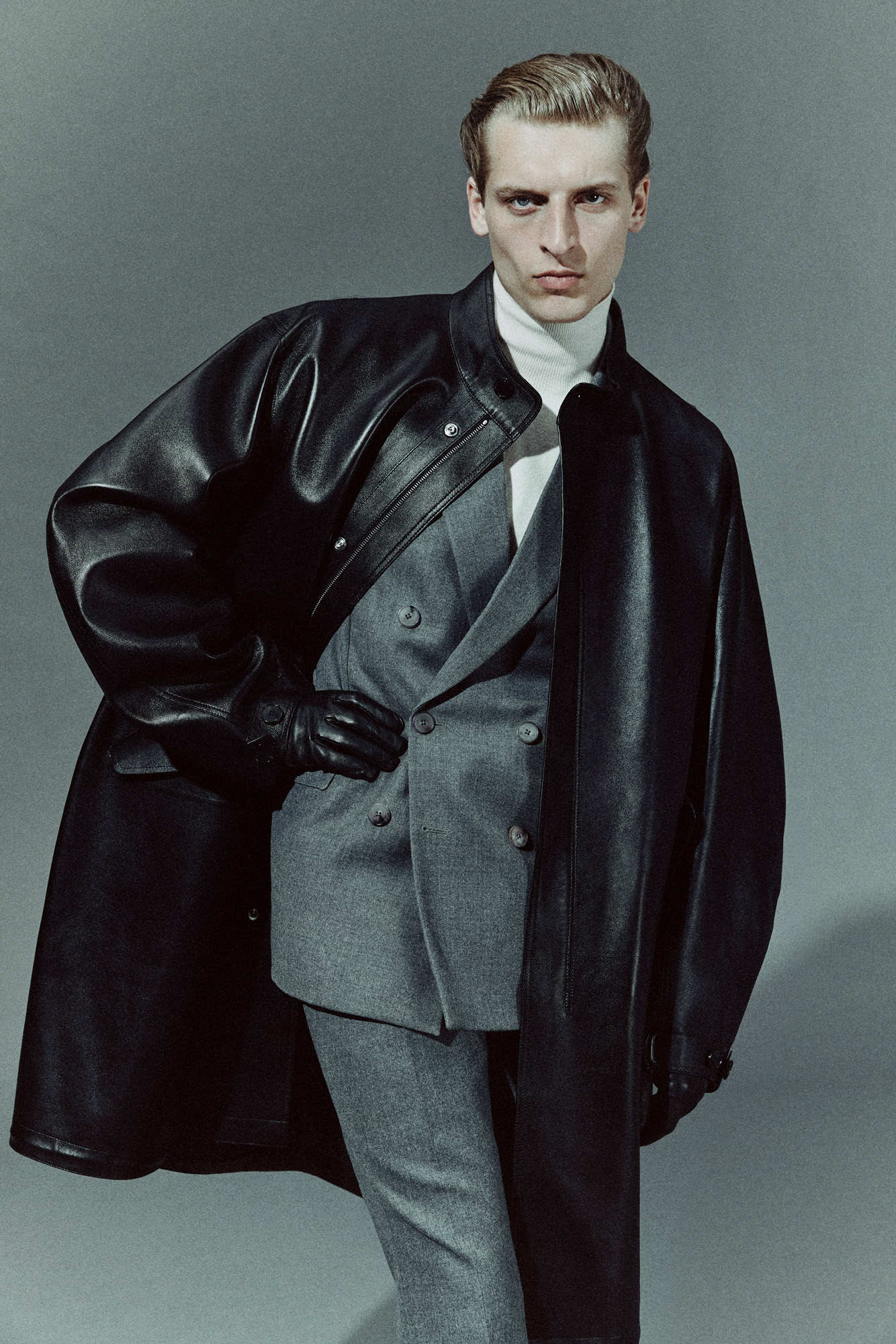 Menswear A/W 2025 trend leather dangerous menswear