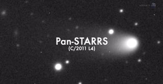 Comet Pan-STARRS Telescope Photo (Labeled)