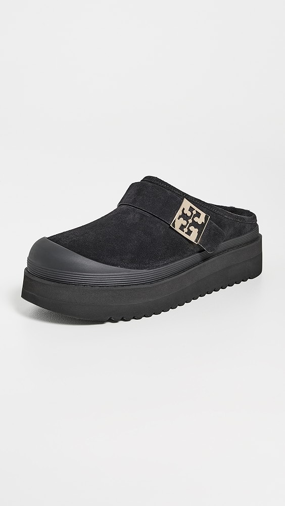 Tory Burch Mellow Shearling Platform Mules