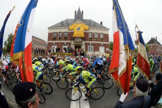 The allusion to the Great War was very present on this stage, even on the roadside