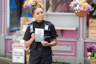 A police officer is on the hunt in Hollyoaks