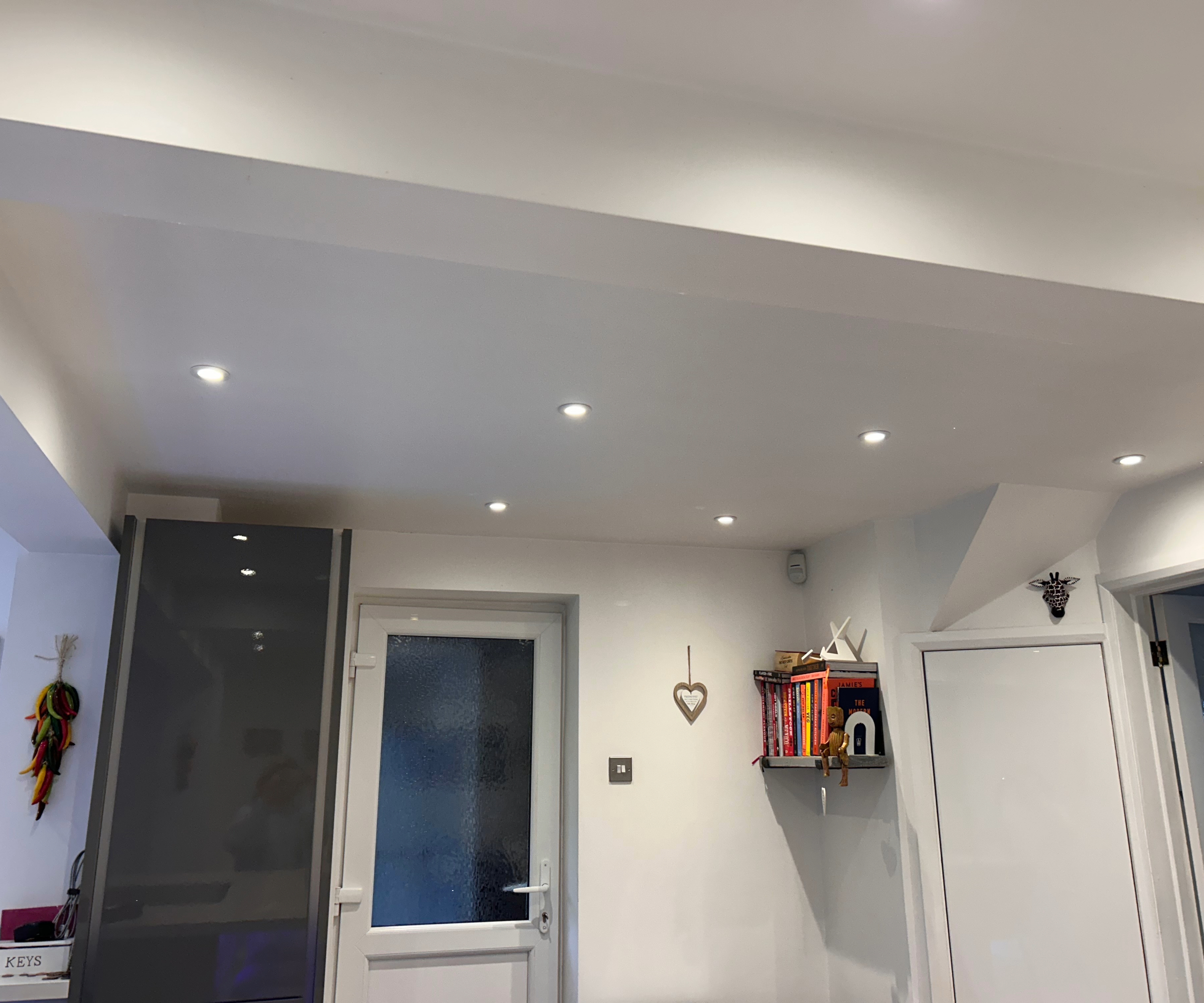 Spotlights in Megan&#039;s kitchen