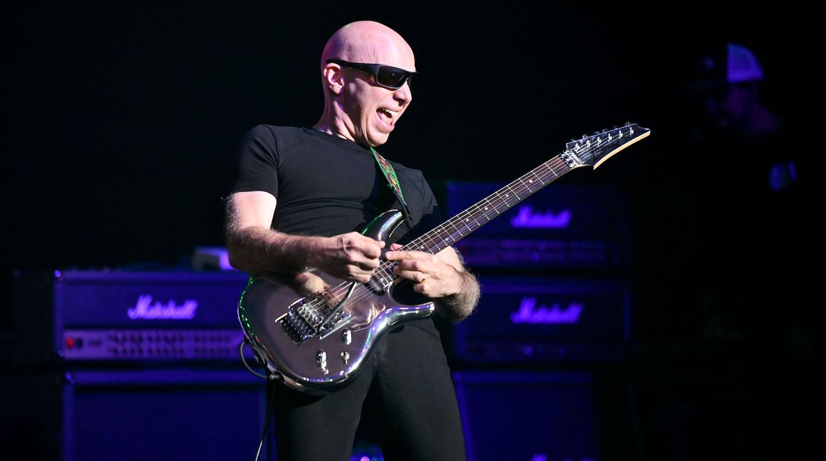 Joe Satriani performs onstage during the Experience Hendrix concert at City National Grove of Anaheim on October 09, 2019 in Anaheim, California