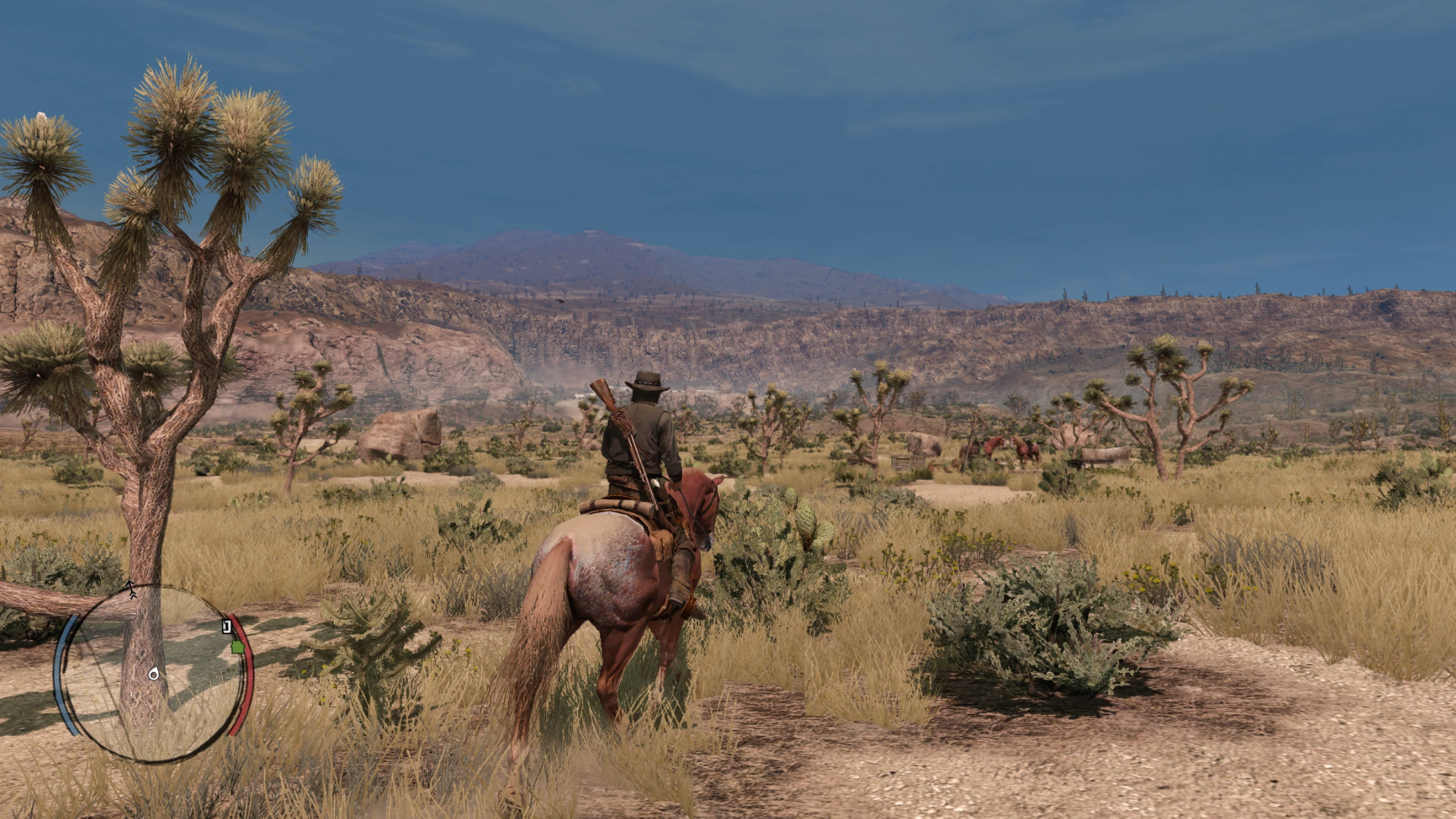 Desert scene in the Reality Redemption Overhaul Project for Red Dead Redemption