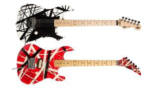 Two guitars customized and played by Eddie Van Halen