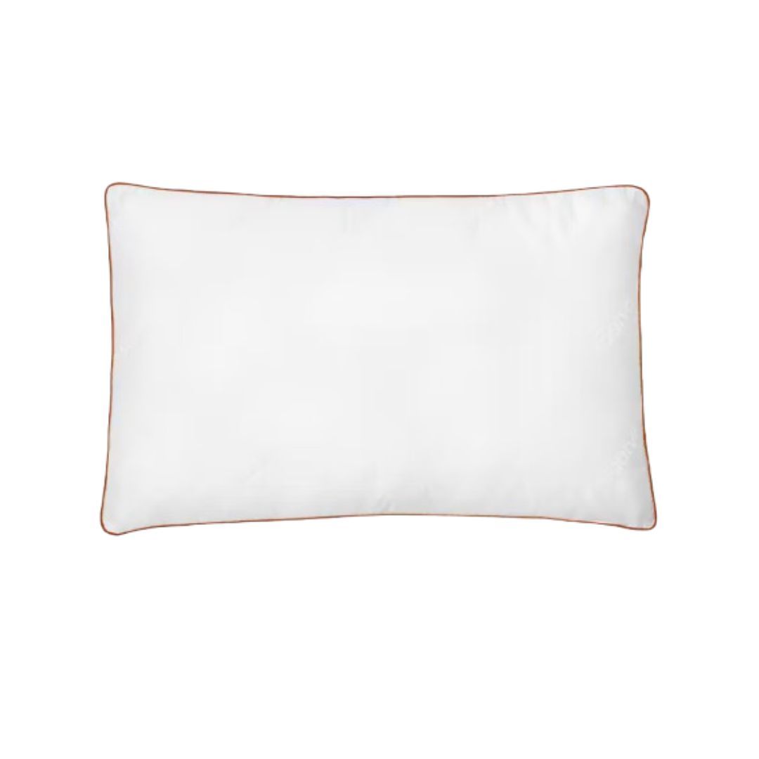 The Saatva Latex Pillow on white background