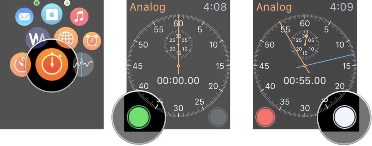 Поставь таймер 2 секунды. Секундомер на Apple watch. Секундомер приложение. Циферблат секундомера для приложения. Как настроить секундомер на Apple watch.