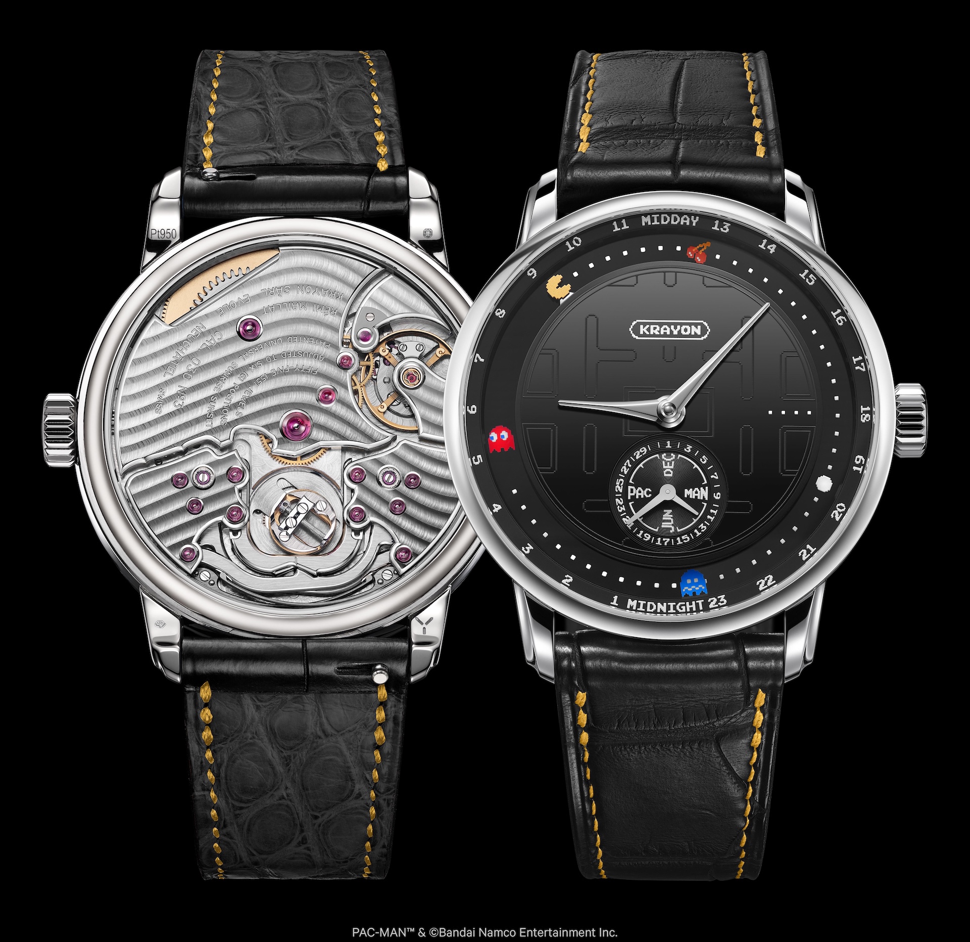 Krayon Pac Man watch from different angles 