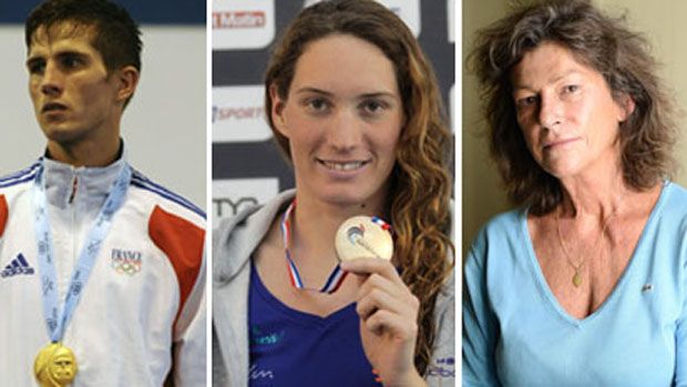 Alexis Vastine, Camille Muffat and Florence Arthaud