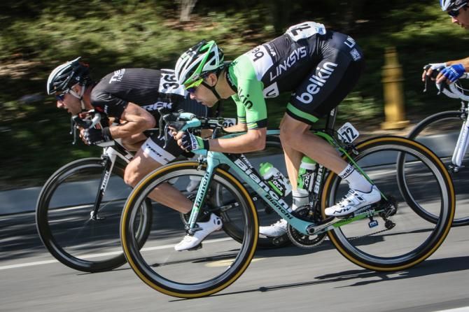 Jens Voigt (Trek Factory Racing) leads the attack