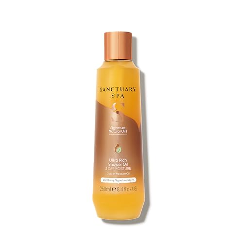 Sanctuary Spa Ultra Rich Shower Oil for Dry Skin, No Mineral Oil, Cruelty Free and Vegan, Orange, 250 Ml