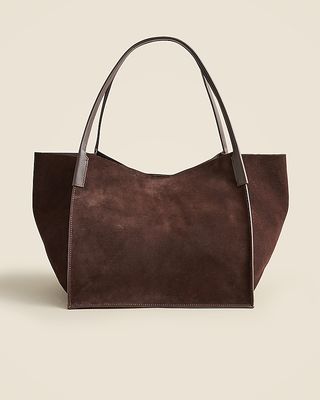 Unstructured Large Berkeley Tote in Suede