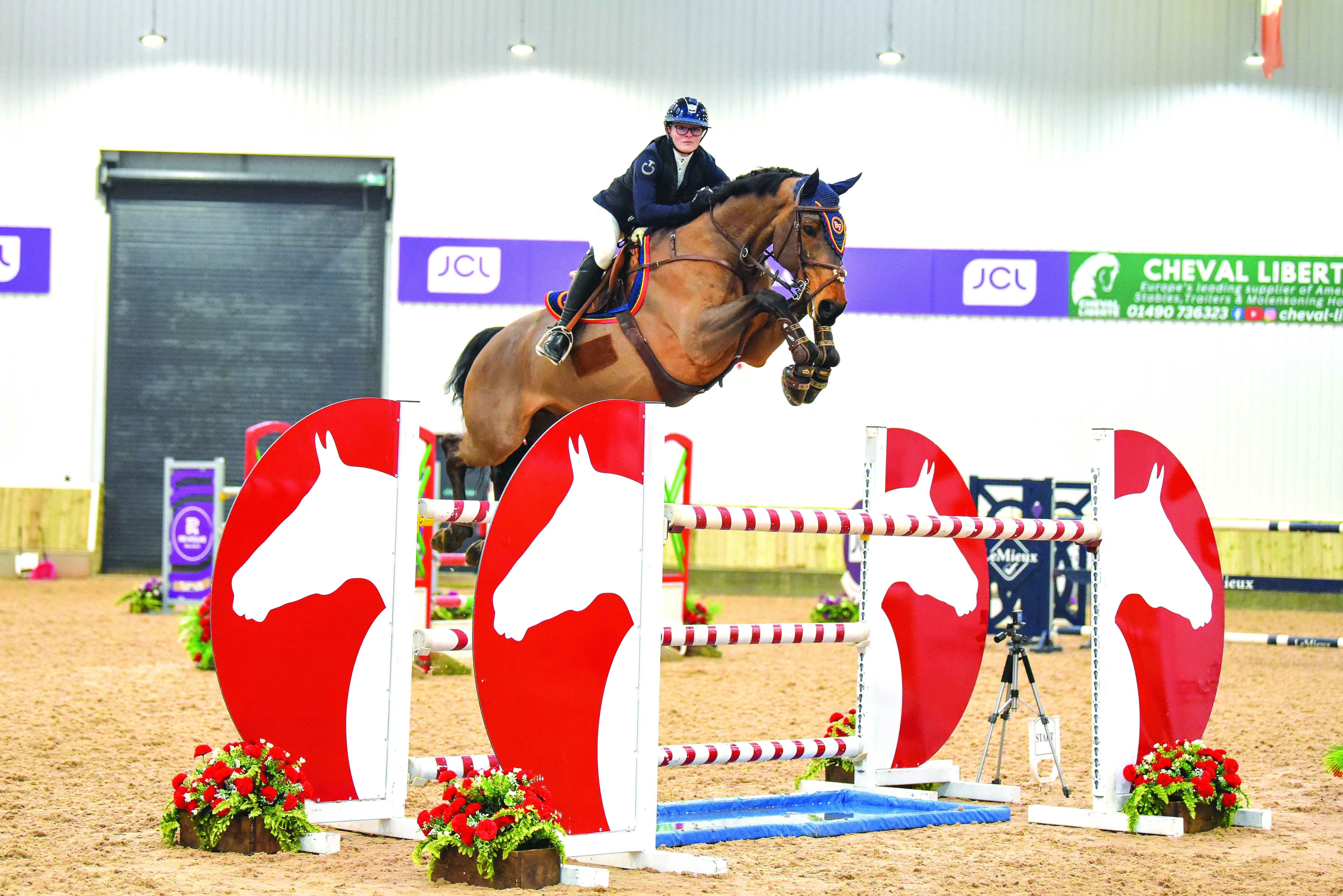 Jennifer Billington and Flipper Darco UK Z win the Audevard grand prix at Kelsall Hill, Cheshire.