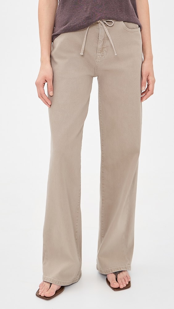Warp + Weft the Big Easy Pull on Wide Leg Jeans