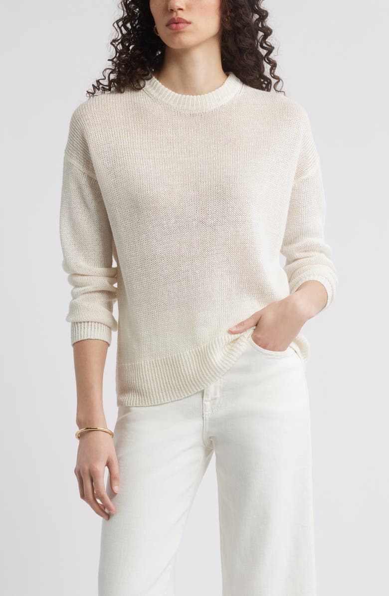 Open Knit Linen Sweater