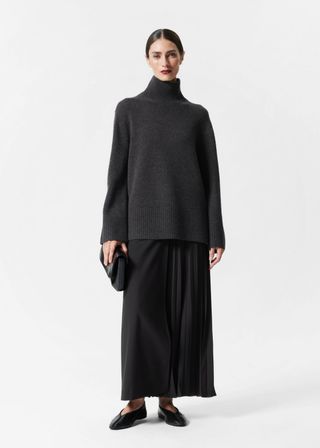 Oversized Turtleneck Wool Jumper