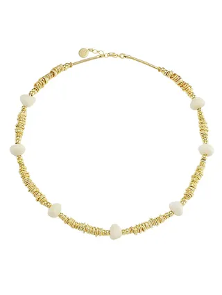 Biba 24k-Gold-Plated & Acetate Beaded Necklace