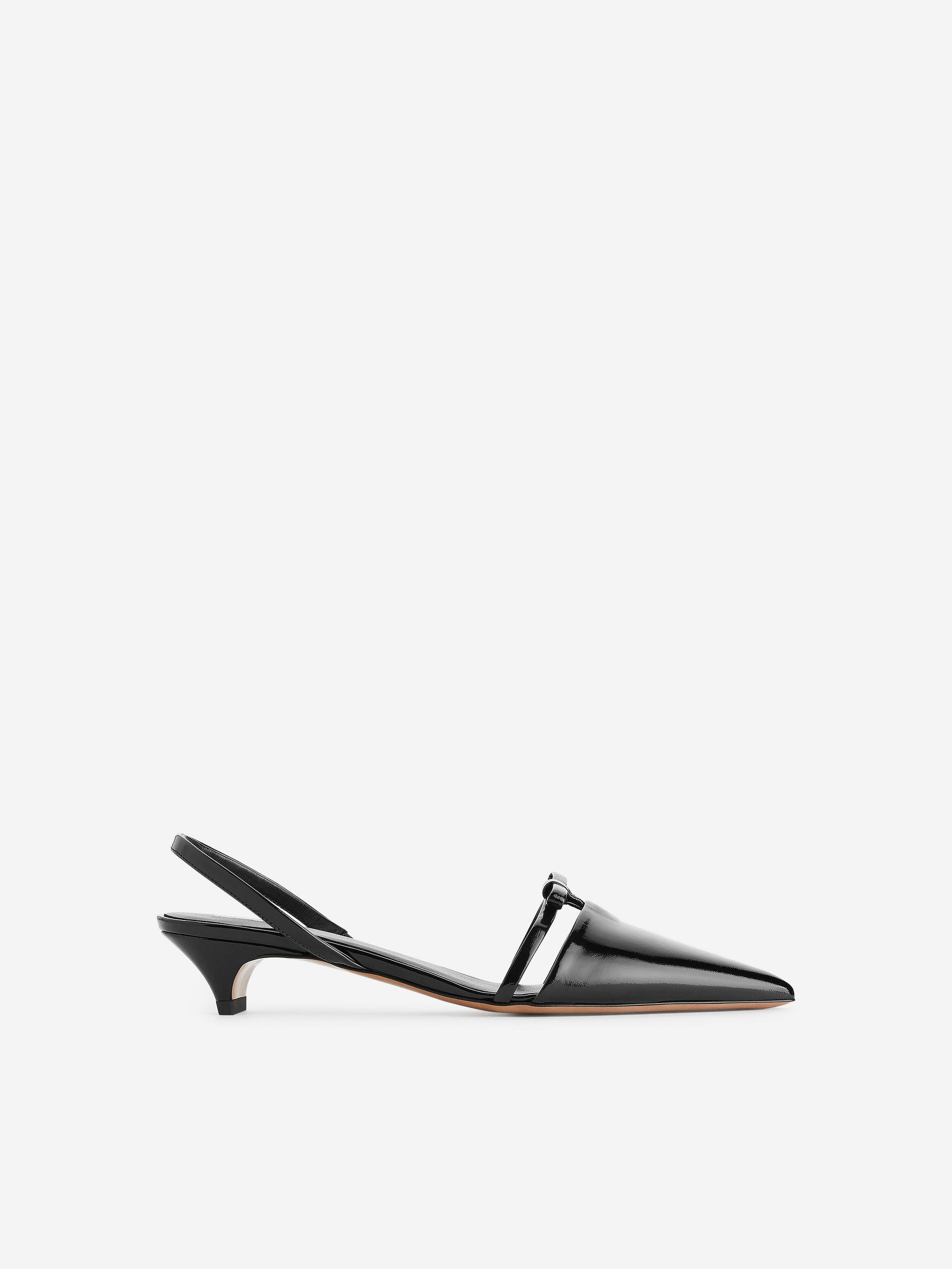 Slingback Leather Pumps – Black – Women – Arket Gb