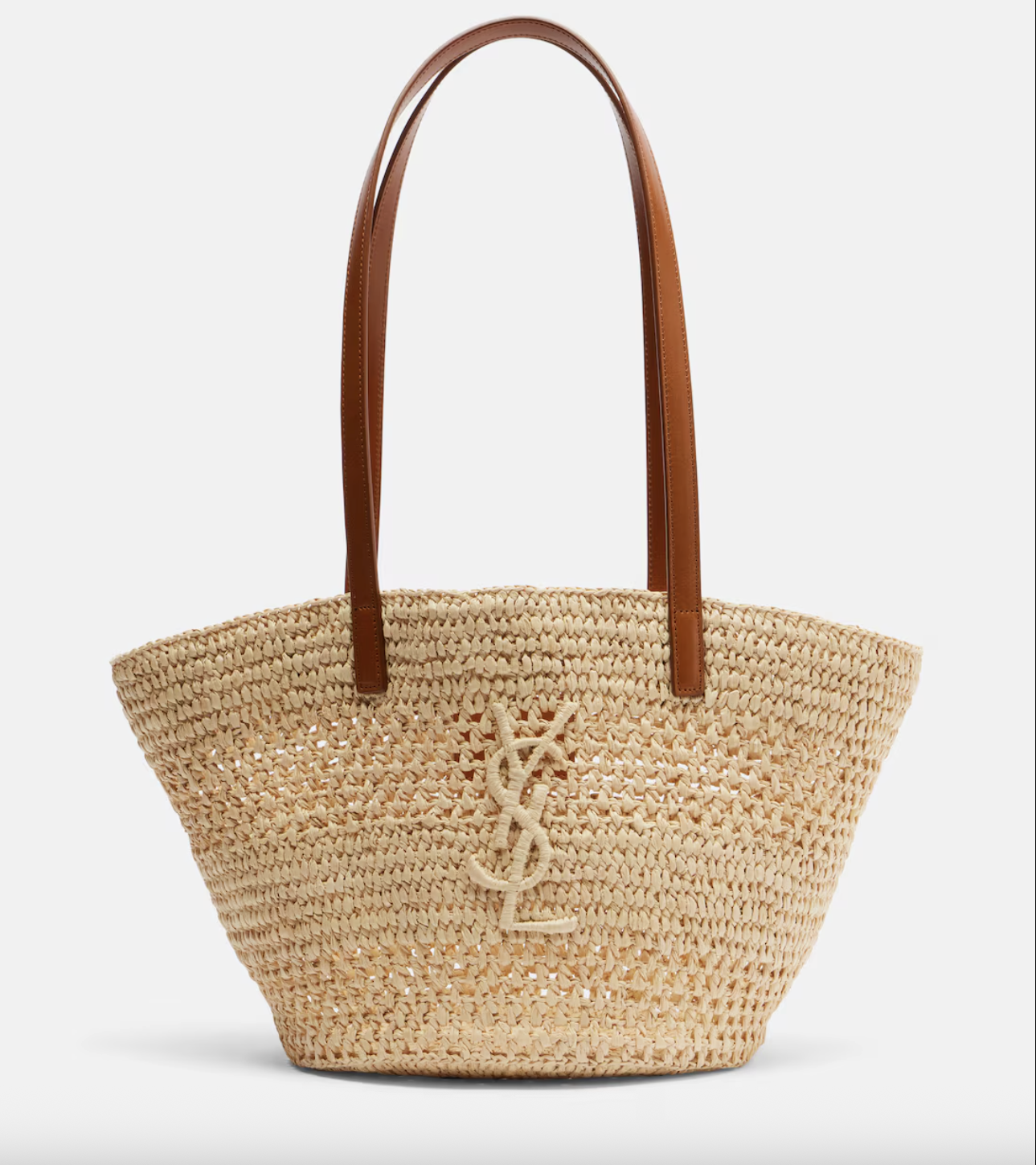 Saint Laurent Panier Small raffia bucket bag