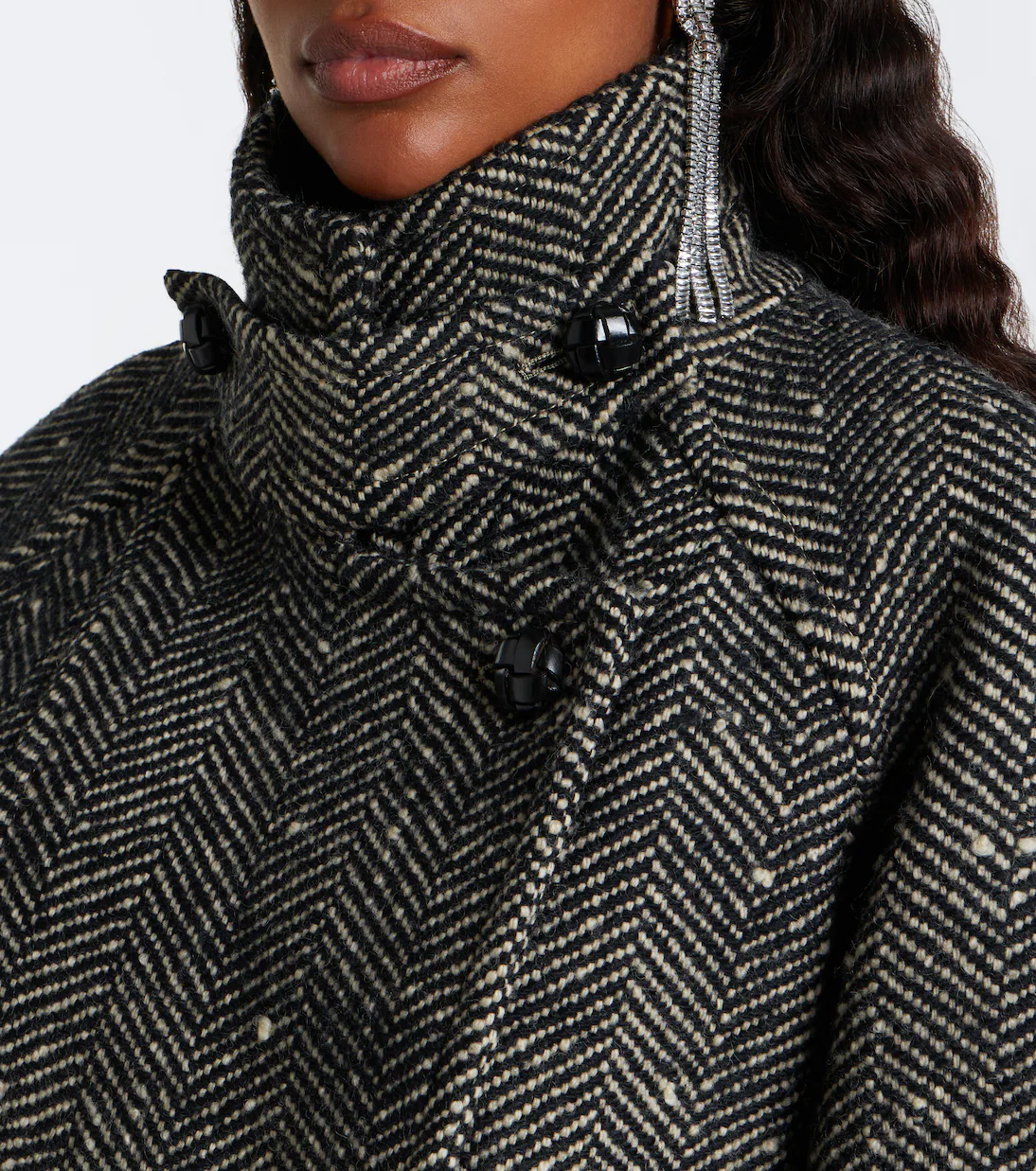 Isabel Marant, Elvane herringbone wool peacoat