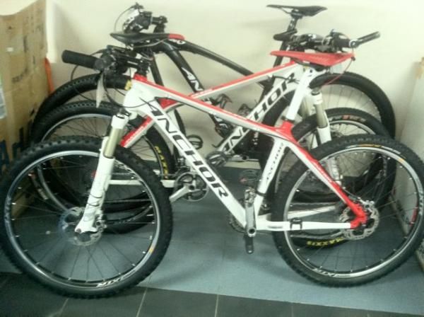The bikes of the Japanese team
