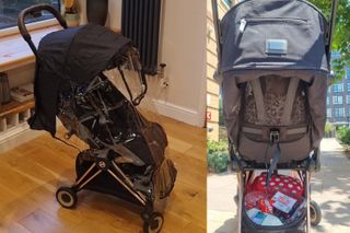 Our tester's daughter in the Cybex Cora