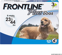 Frontline Plus Flea and Tick Treatment for Dogs (Medium Dog, 23-44 Pounds) RRP: $104.99 | Now: $79.89 (8 doses)| Save: $25.10 (24%)