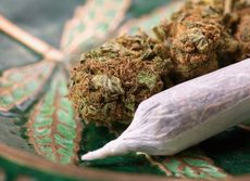 A marijuana cigarette.