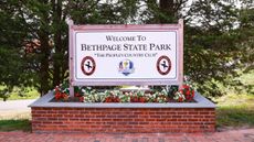 A sign at Bethpage State Park