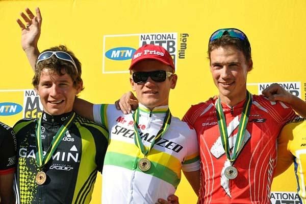 The men's podium.