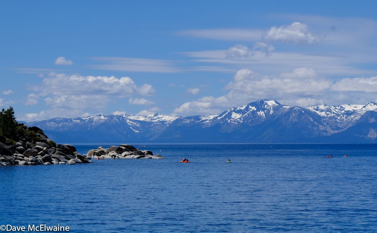 Riders had many views of Lake Tahoe from the Rim Trail.