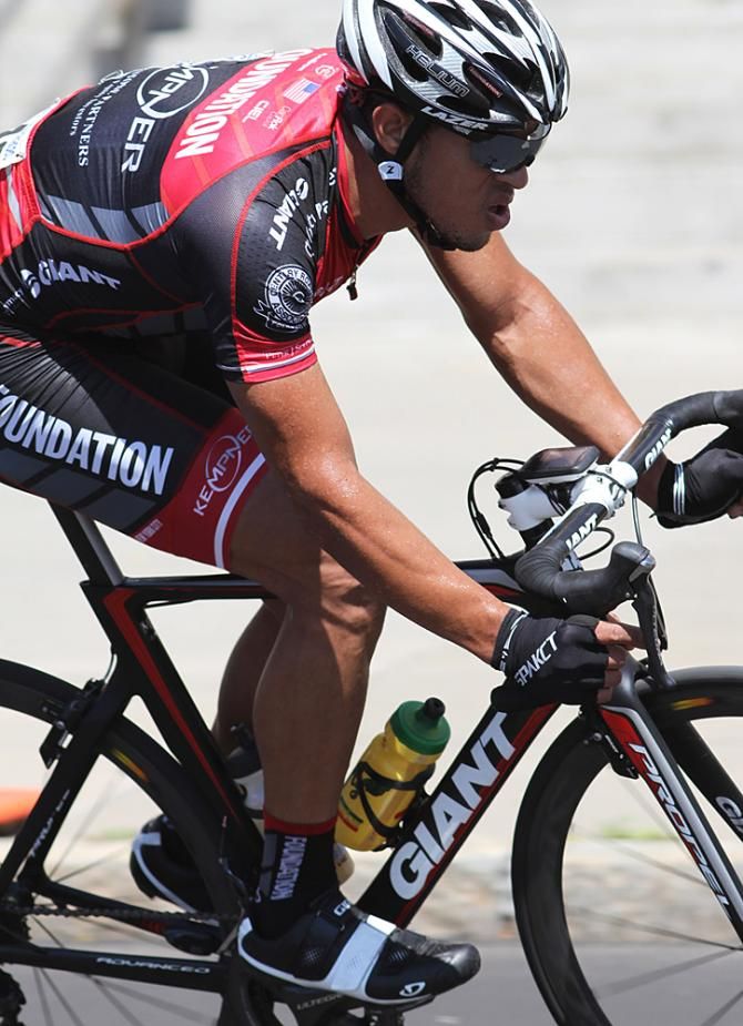 Raphael Meran (CRCA/Foundation) tries to move up from his fifth place overall standing