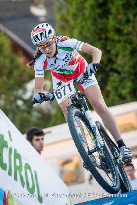 Eva Lechner on her way to winning in Nals.