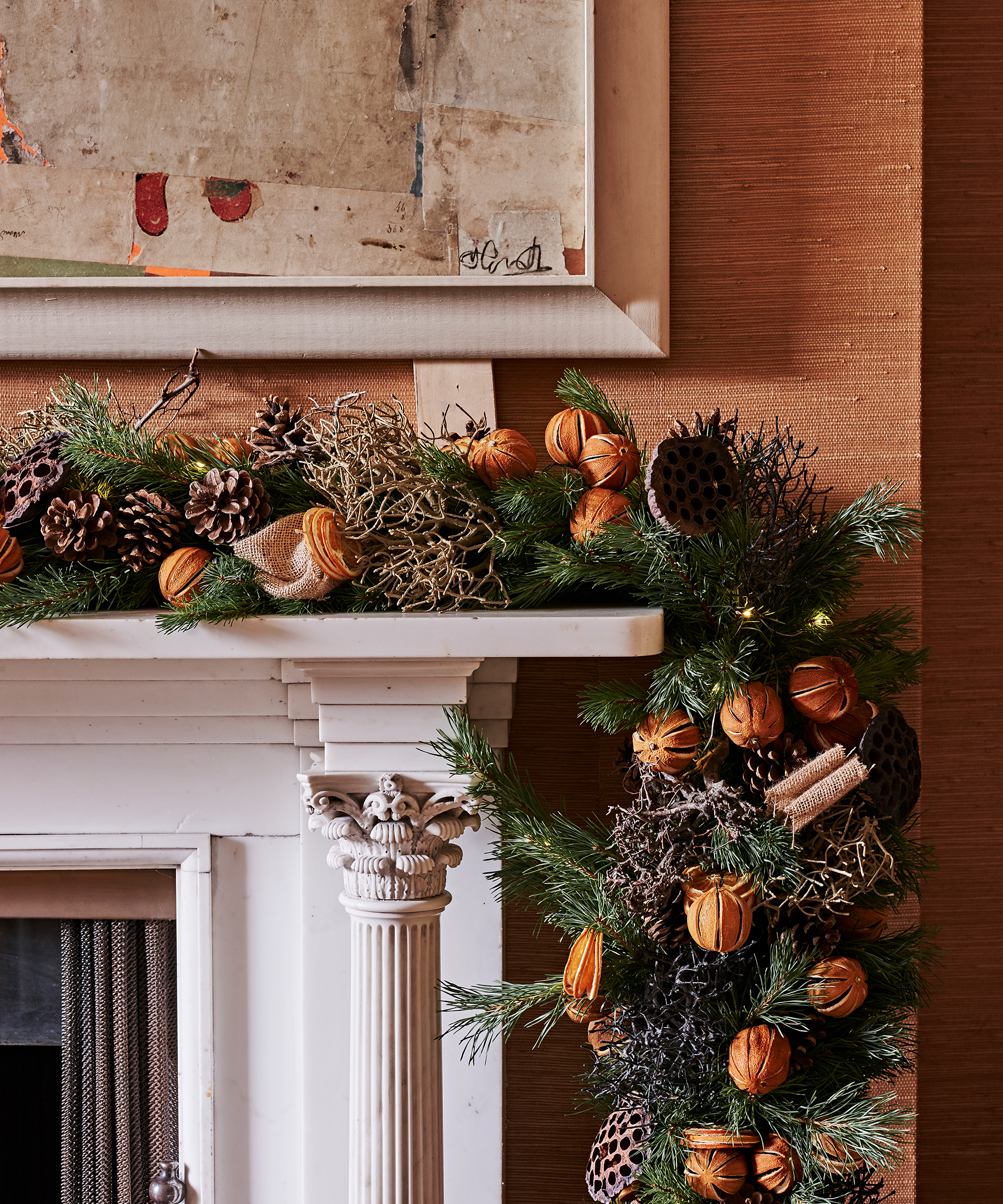 Christmas fireplace ideas Adrian Briscoe