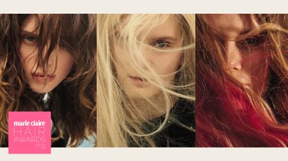 Three models with different coloured hair - Marie Claire UK Hair Awards 2021