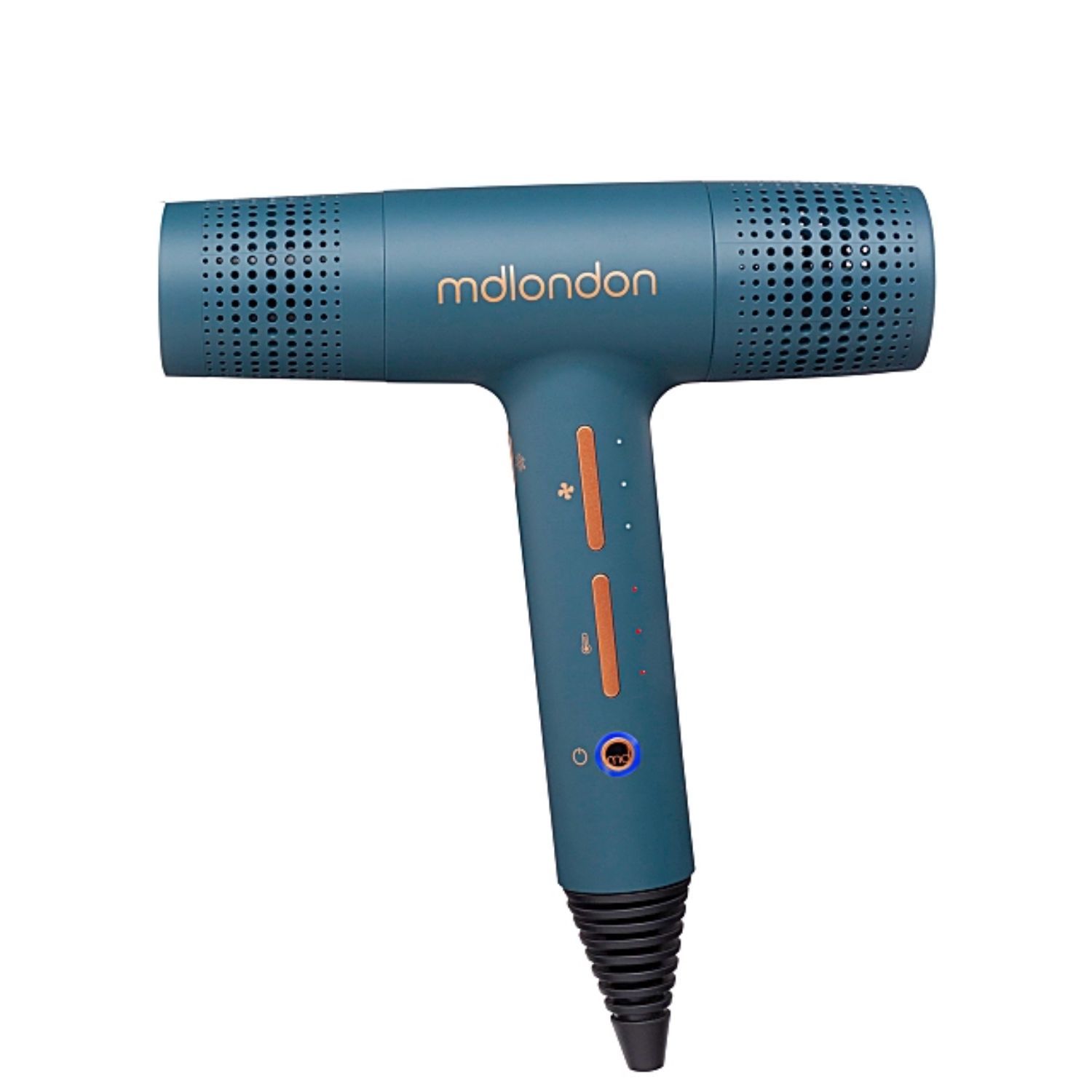 MDLONDON BLOW Brushless Dryer in coastal blue, product shot